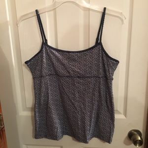 Sonoma floral cami. Size XL. Navy